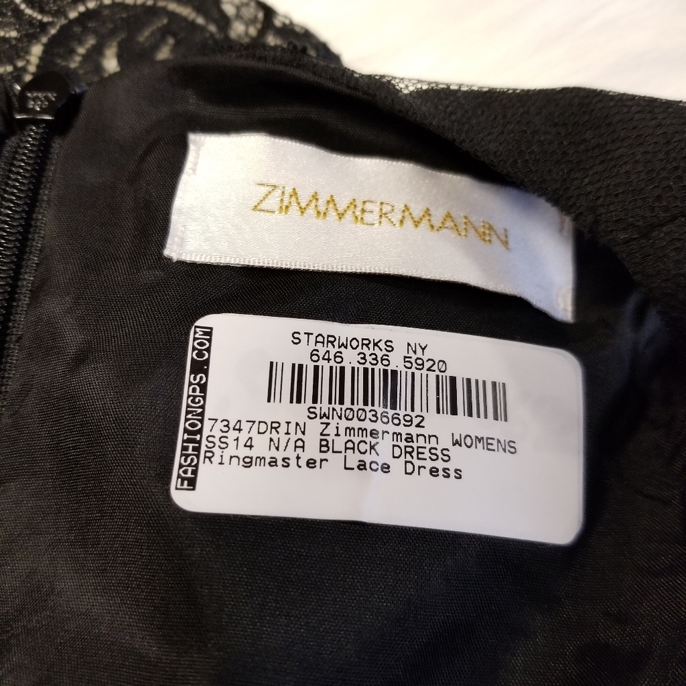 Zimmermann Black Lace Ringmaster Dress - Picture 6 of 6
